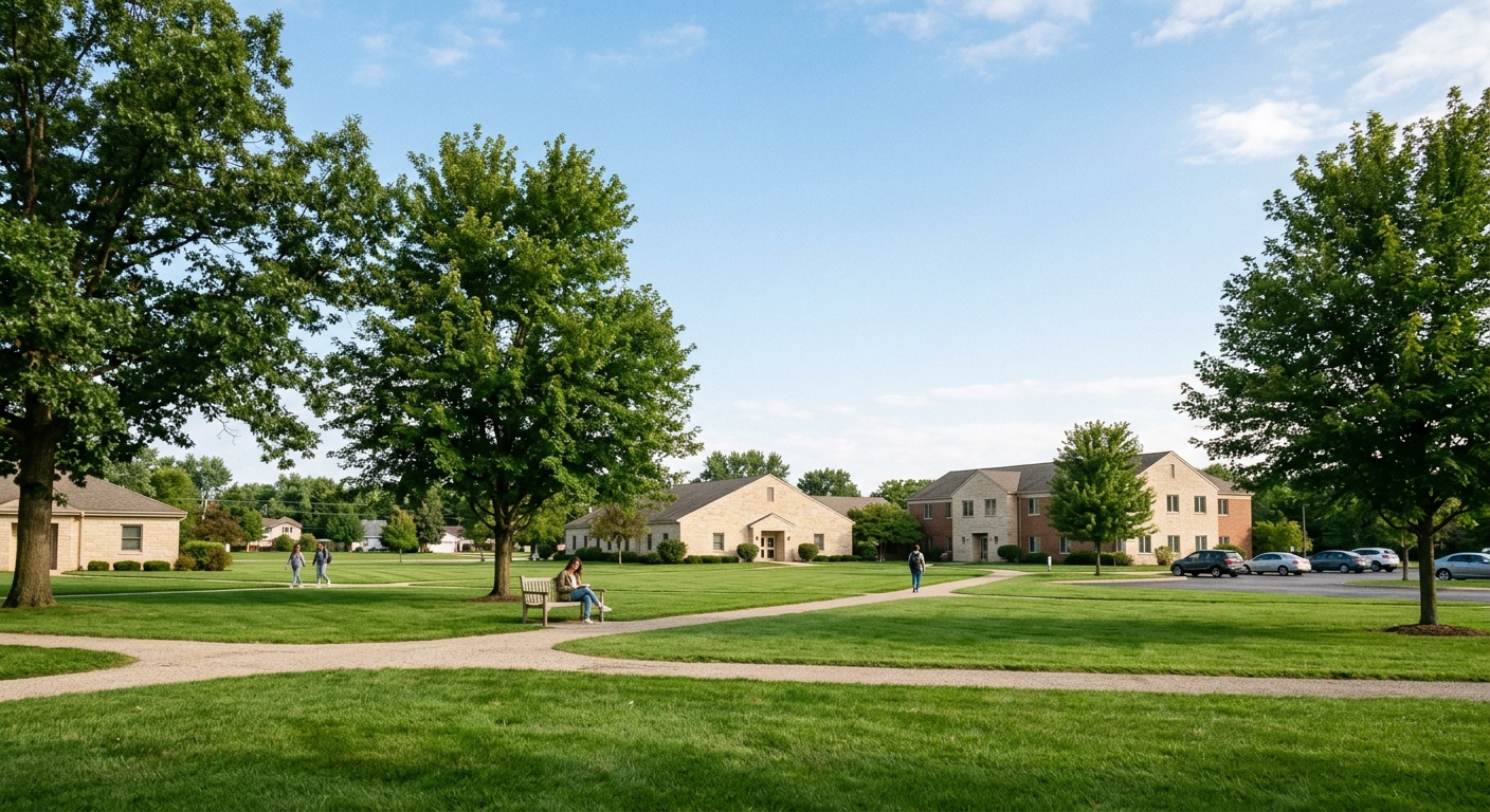Campus setting — Suburban